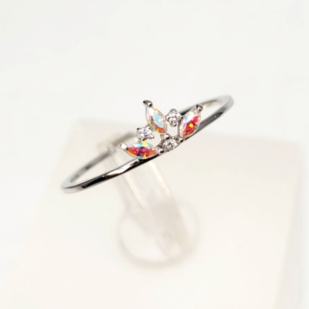 Sterling Silver Aurora Stack Ring - Picture 4 of 16